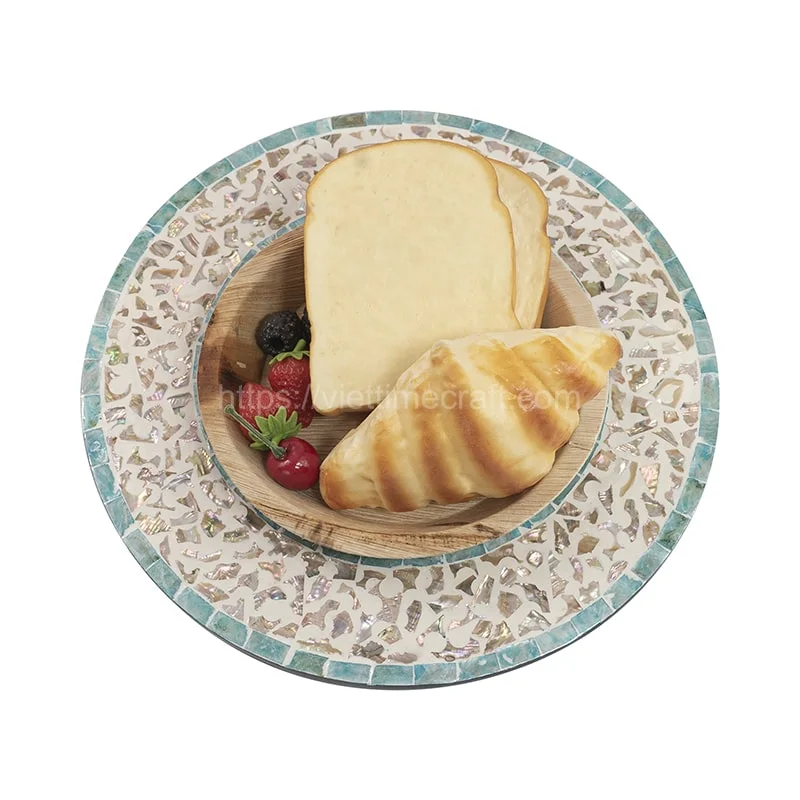 Inlaid Mother Of Pearl Charger/Placemat