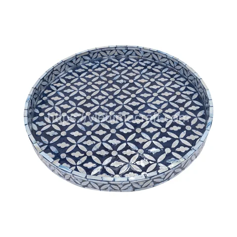 Rattan Export Bestseller Perlmutt Tablett - REX-KT0035