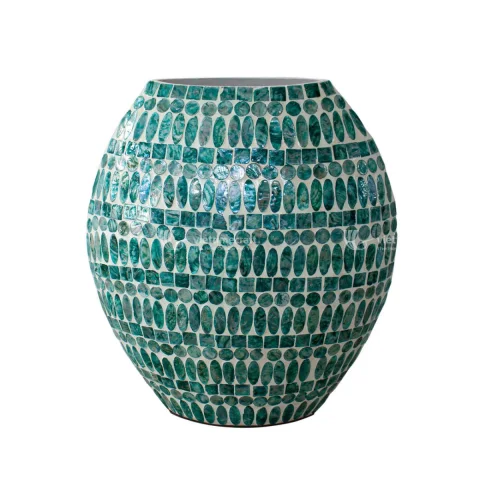 Rattan Export Hot Product Mother of Pearl Mosaic Vase - REX-KT0047