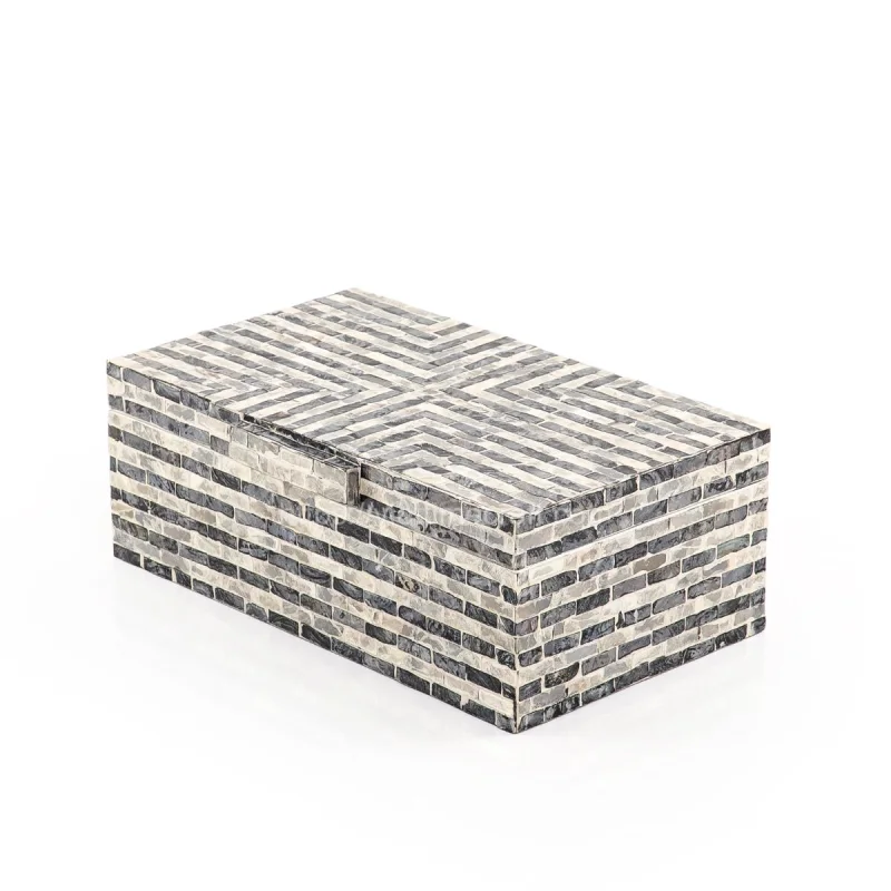 Hot Selling Mother of Pearl Mosaic Box With Lid