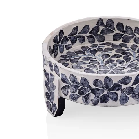 Modern Mother of Pearl Mosaic Tray