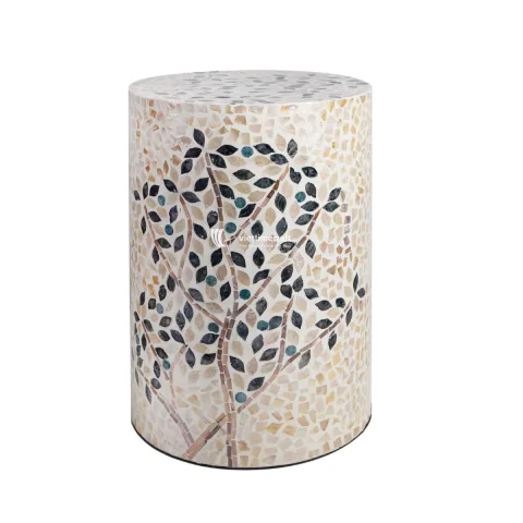 Rattan Export Bàn Phụ Khảm Vỏ Ngọc Trai Ánh Sáng Bán Sỉ - REX-KT0062
