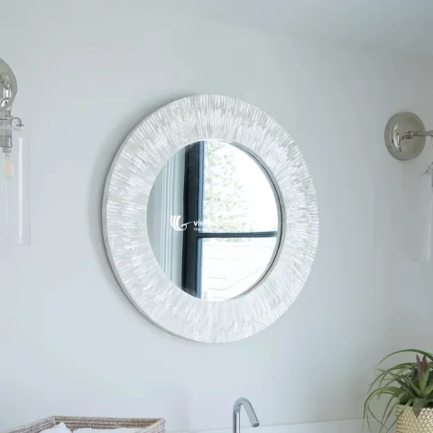 HOT SALE Mother of Pearl Shell Mirror For Bathroom Decoration
