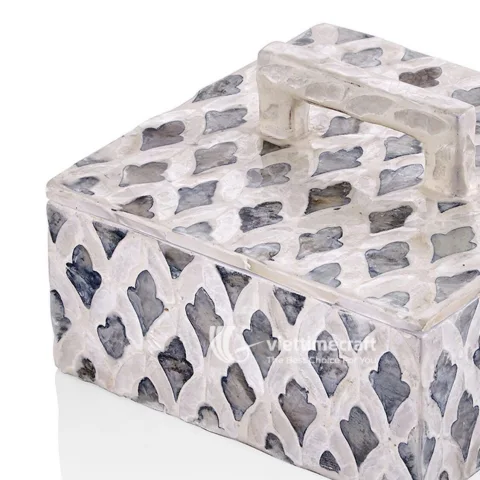 Luxury Handcrafted Mother of Pearl Mosaic Inlaid Box