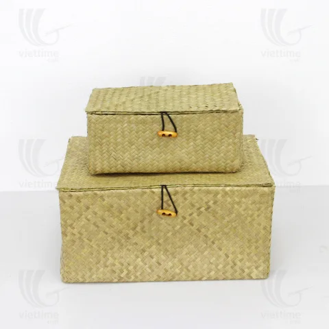 Palm Leaf Basket Set