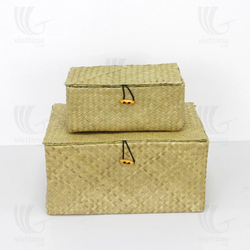 Palm Leaf Basket Set