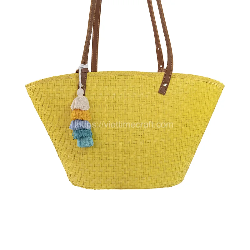 Trendy Look Palm Leaf Bag