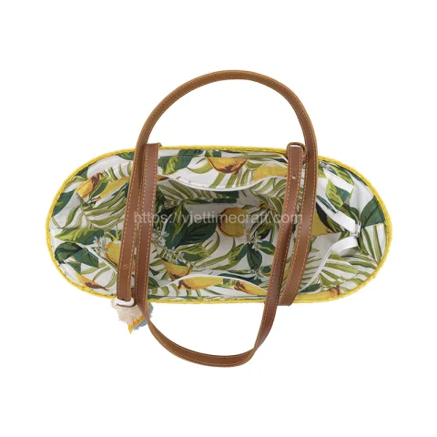 Trendy Look Palm Leaf Bag