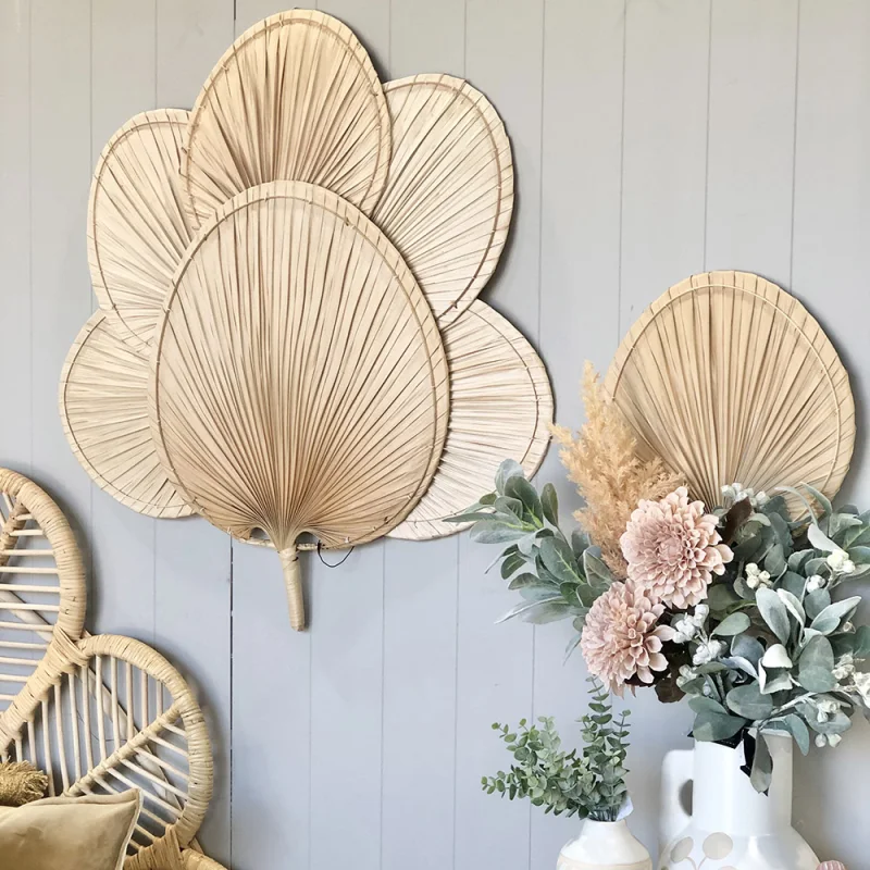 Palm Leaf Wall Fan
