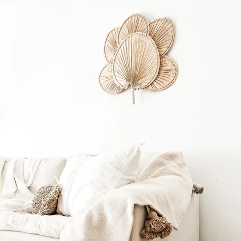 Palm Leaf Wall Fan