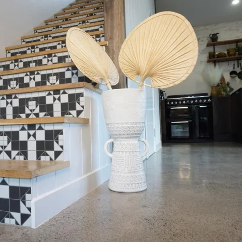 Palm Leaf Wall Fan