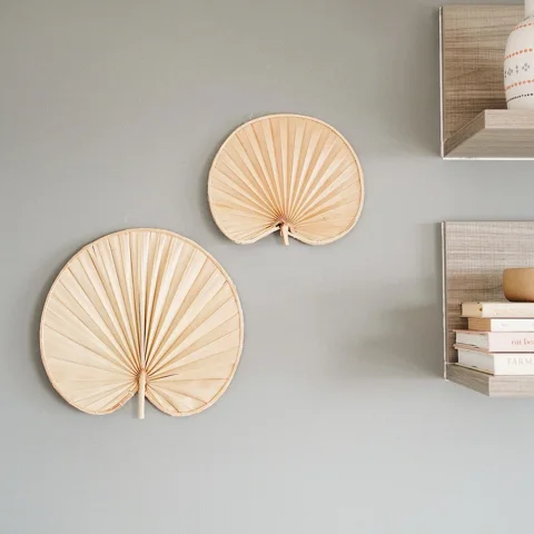 Palm Leaf Wall Fan
