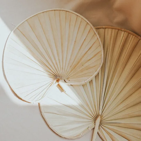 Palm Leaf Wall Fan