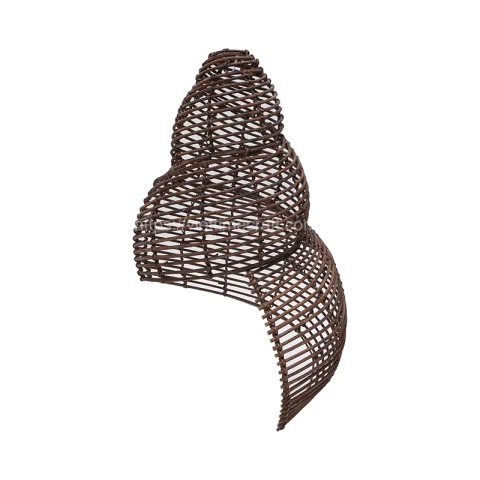 Snail Rattan Lampshade – M00010