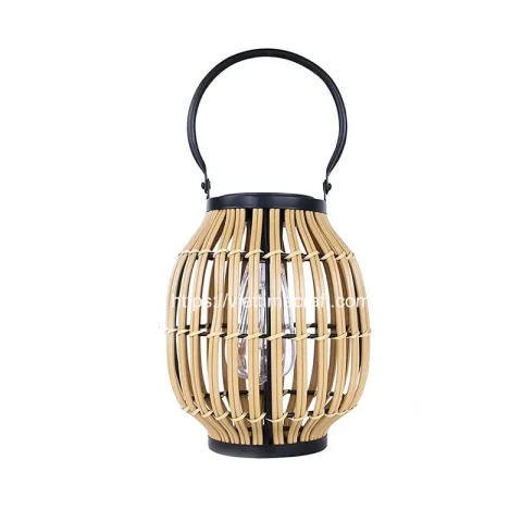 Rattan Export Rattan Solar Hanging Lantern Wholesale - REX-M00011-1
