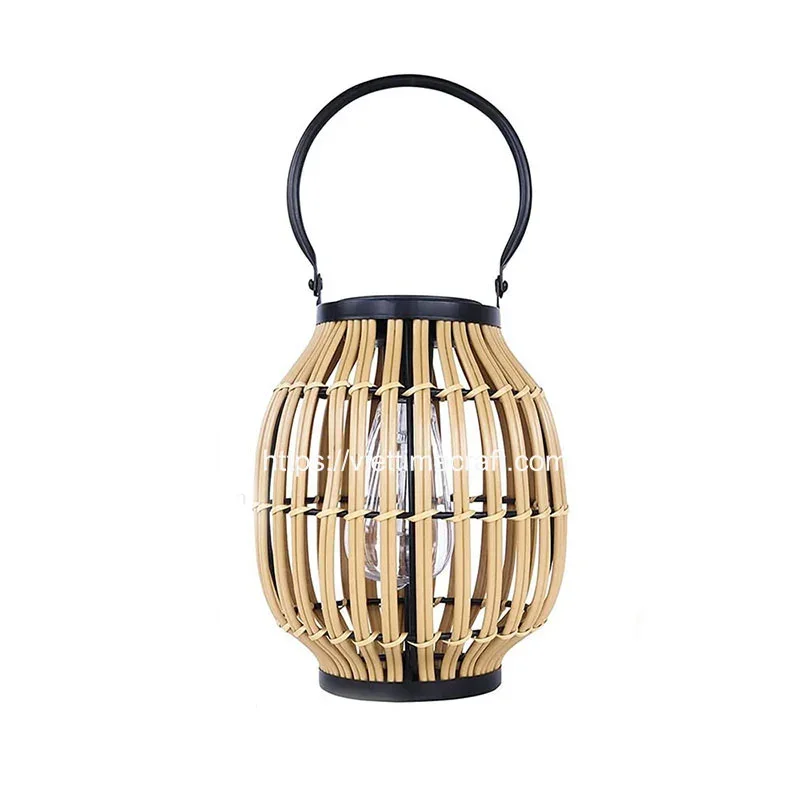 Rattan Solar Hanging Lantern Wholesale – M00011