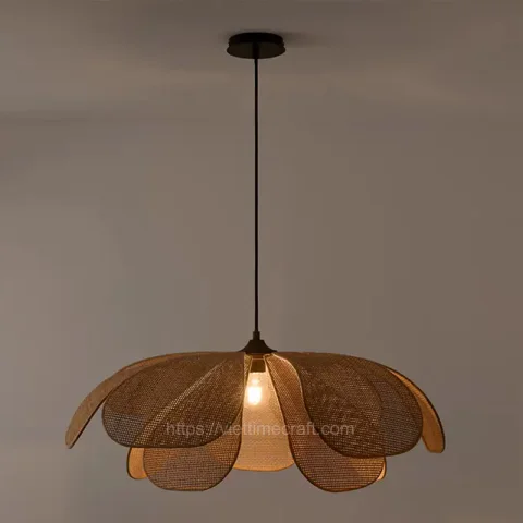 Flower Shape Rattan Lampshade Wholesale