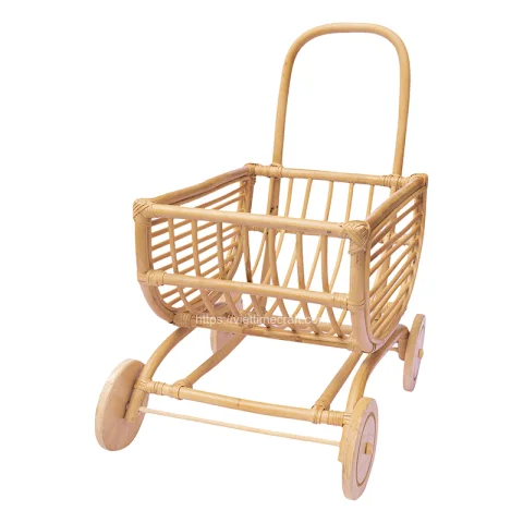 Rattan Doll Stroller