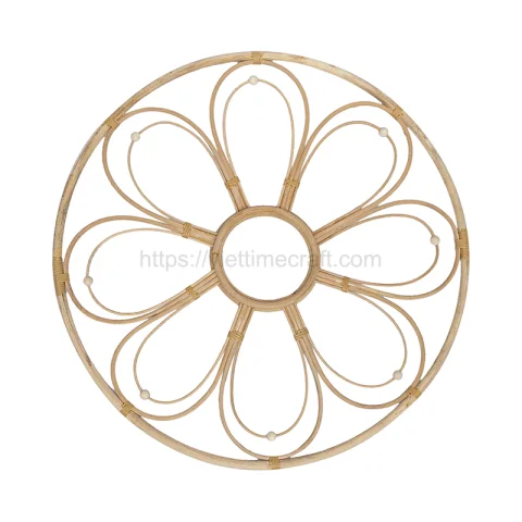 Rattan Export Ratán flor forma espejo - REX-M00030