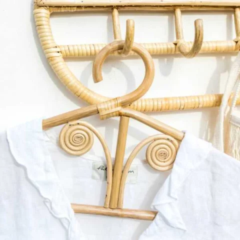 Rattan Coat Hanger