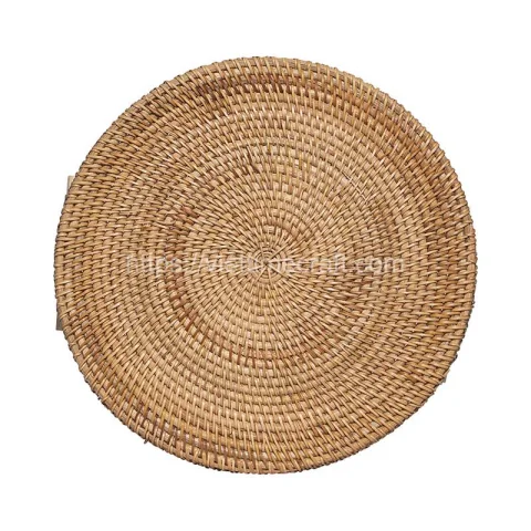 Durable Rattan Serving Tray With Handle