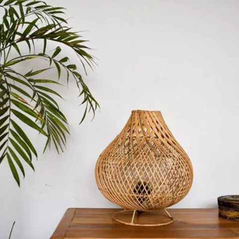 Rattan Export Ratán lámpara de mesa - REX-M00053