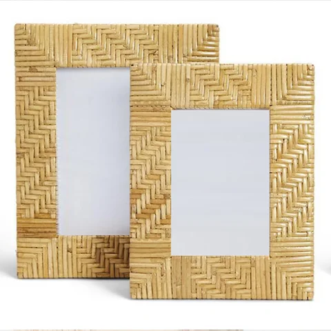 Rattan Photo Frame