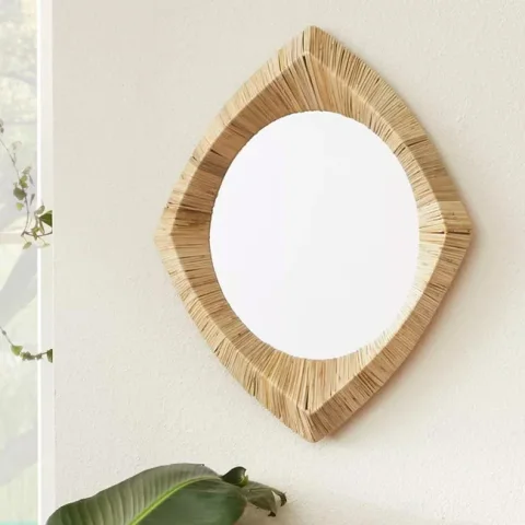 Rattan Mirror