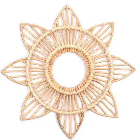 Rattan Flower Wall Decor