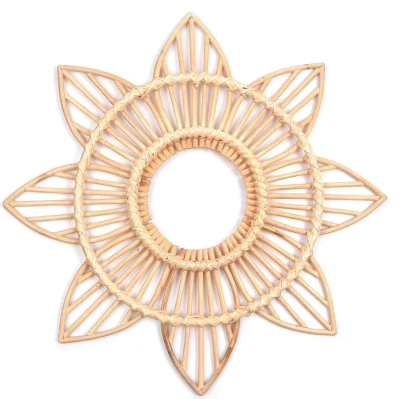 Rattan Flower Wall Decor