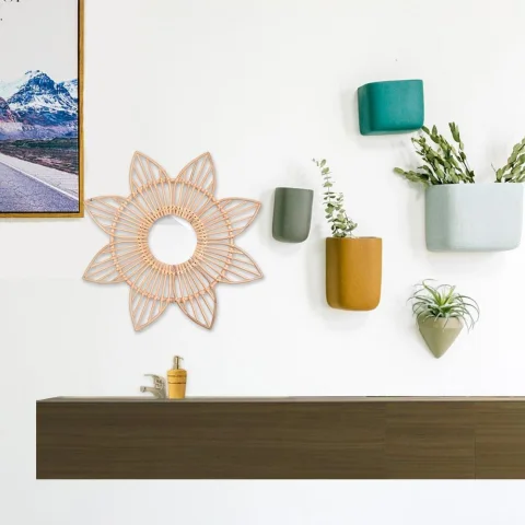 Rattan Flower Wall Decor