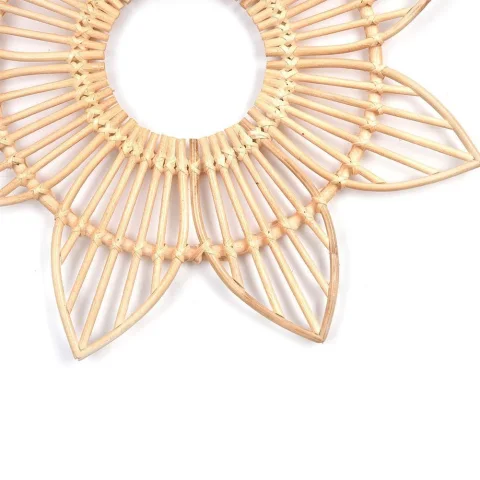 Rattan Flower Wall Decor