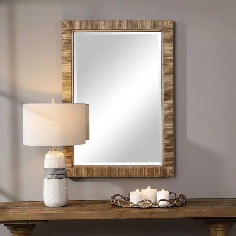 Rattan Mirror