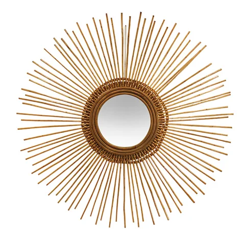 Rattan Mirror