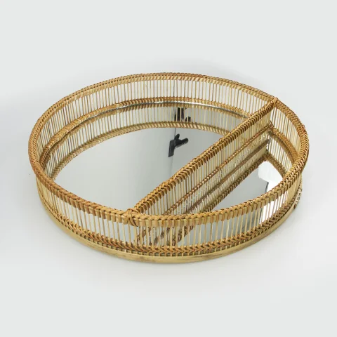 Rattan Mirror