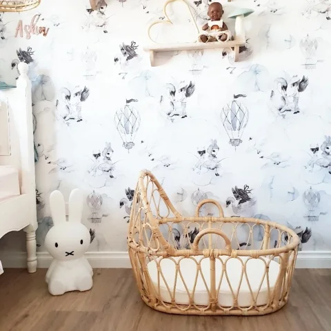 Rattan Doll Bassinet
