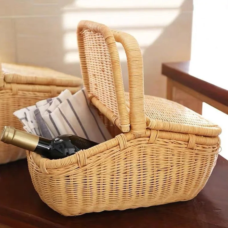Rattan Picnic Basket