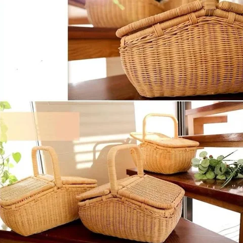 Rattan Picnic Basket