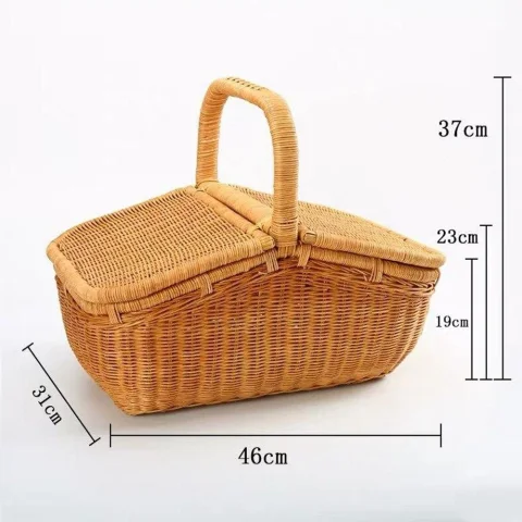 Rattan Picnic Basket