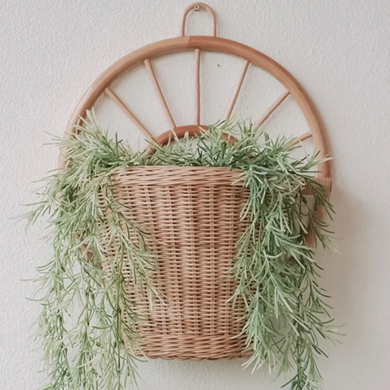Rattan Wall Planter