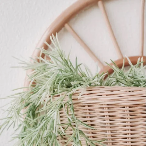 Rattan Wall Planter