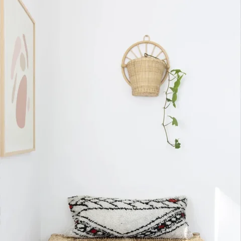Rattan Wall Planter