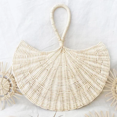 Rattan Fan Decor
