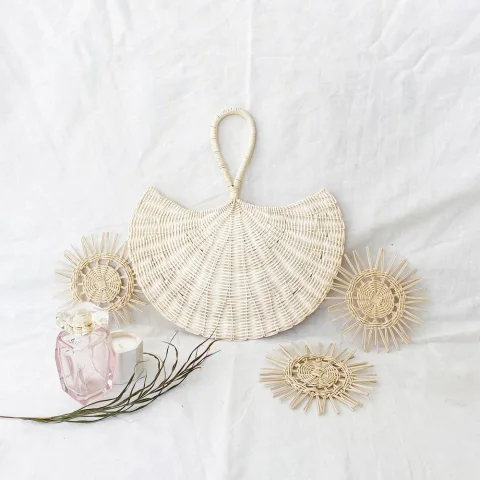 Rattan Fan Decor