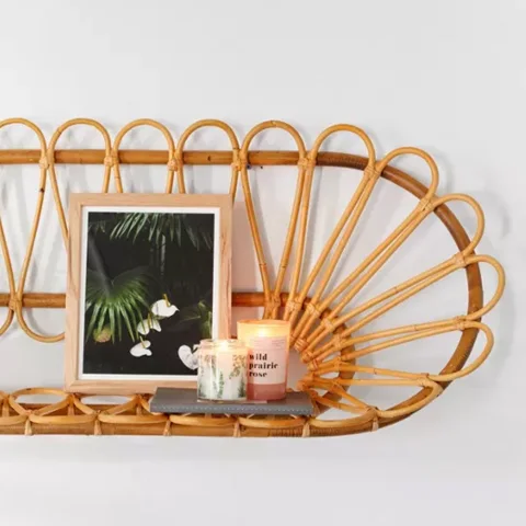 Rattan Wall Shelf