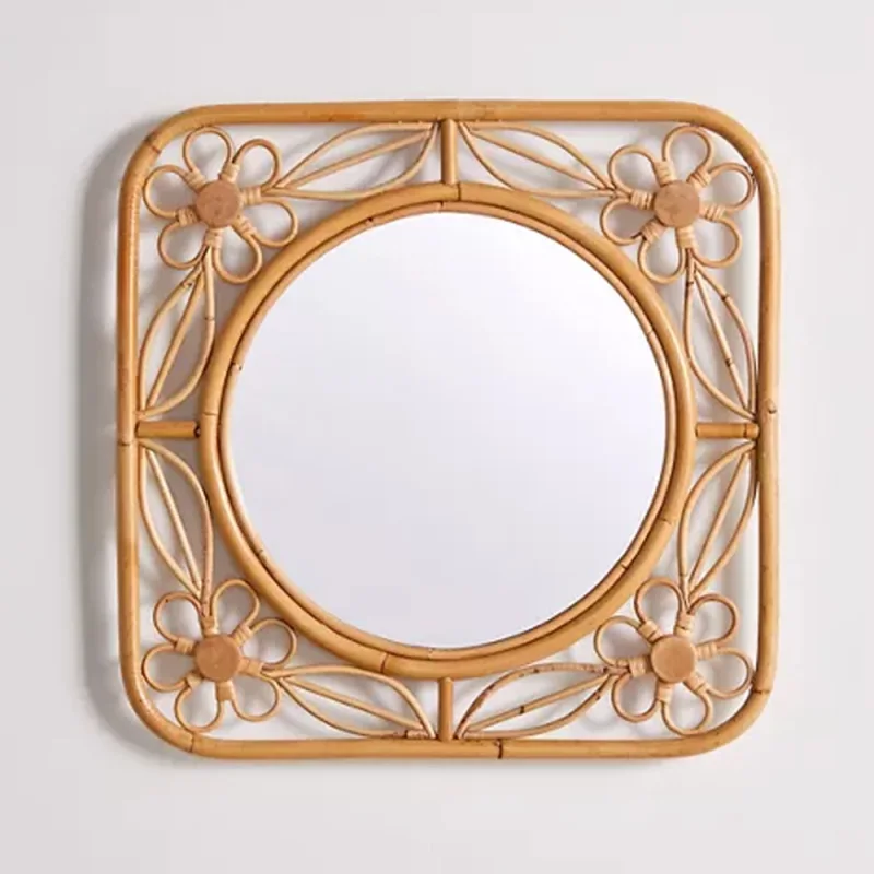 Rattan Mirror