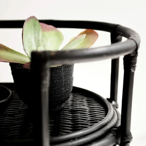 Rattan Bar Cart