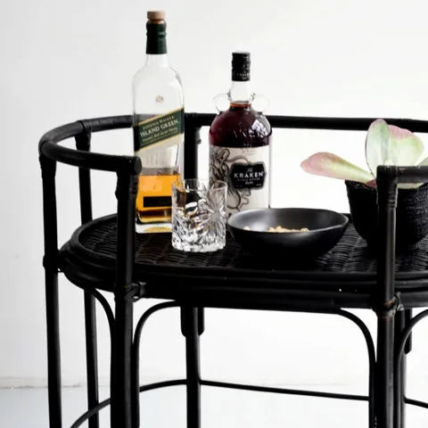 Rattan Bar Cart