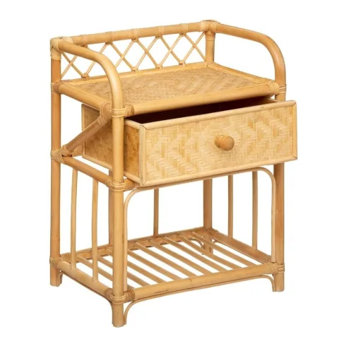 Rattan Bedside Table
