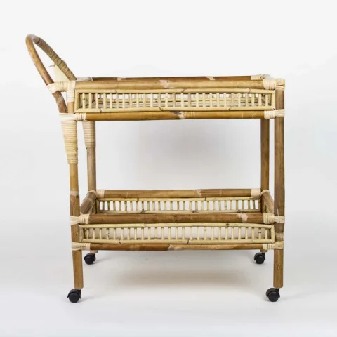 Rattan Drinks Trolley